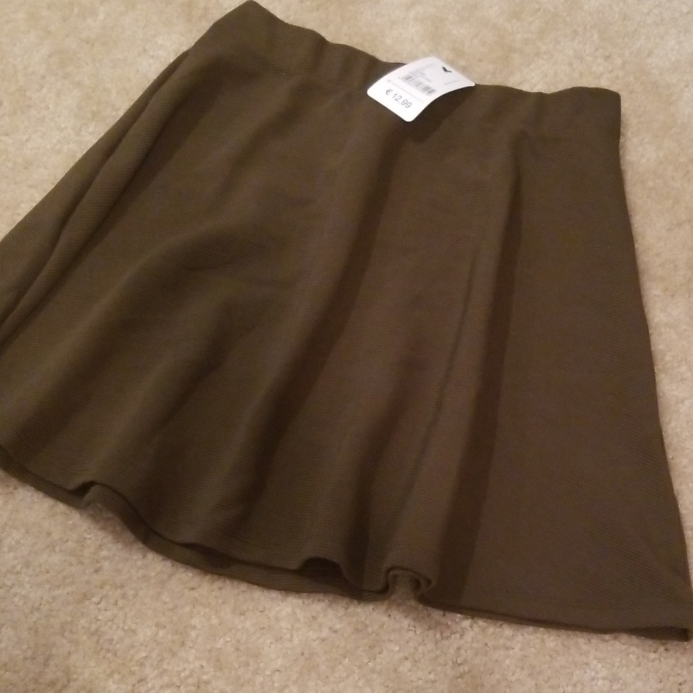 Olive green skirt